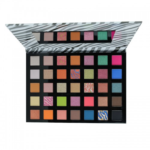 High Pigment Glitter Zebra 35C Matte Eyeshadow Palette